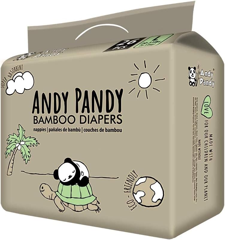Andy Pandy Comes in Handy Andy Pandy Bamboo Disposable Diapers