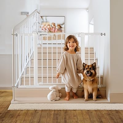 BABELIO Metal Baby Gate Dog Gate