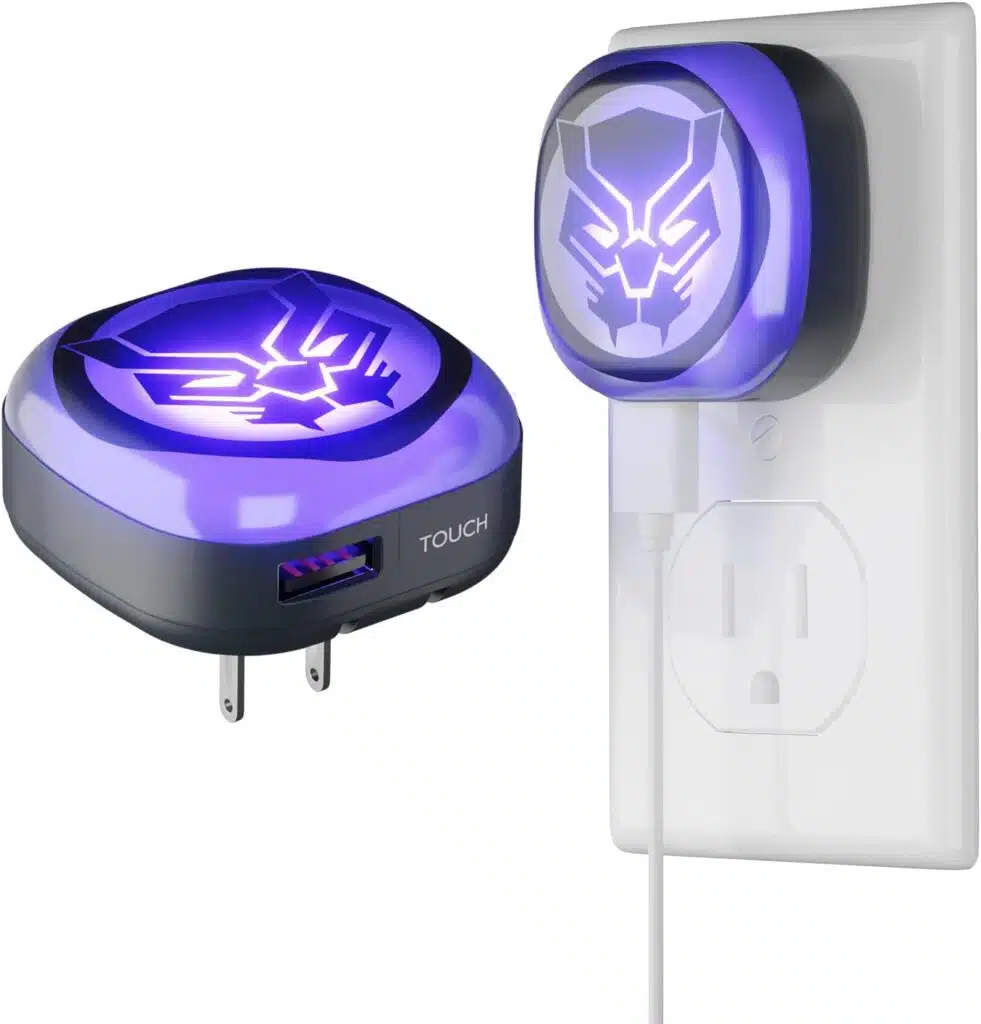 Black Panther Touch LED Night with USB Charging Port
