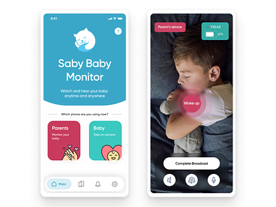 Microphone Sensitive App: Baby Monitor Saby