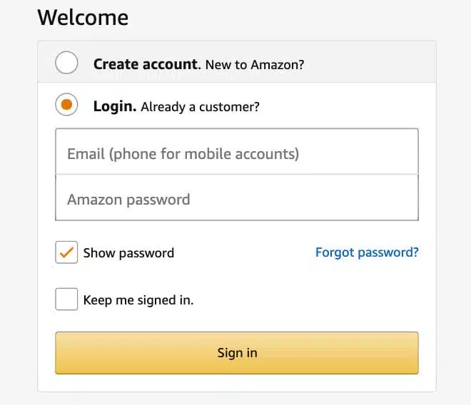 Step 1-Create an Amazon Baby Registry