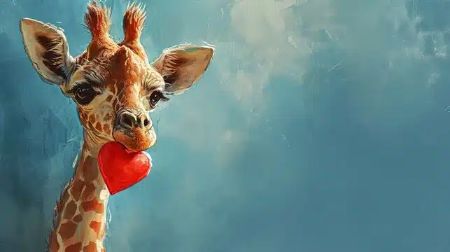 Giraffe Love and Romance
