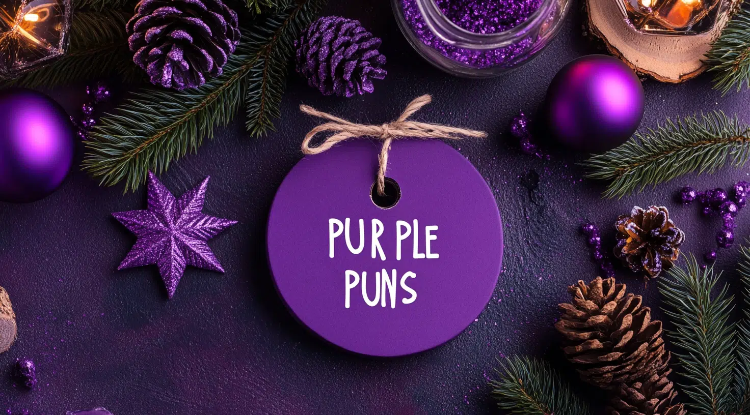 Purple Holiday Puns