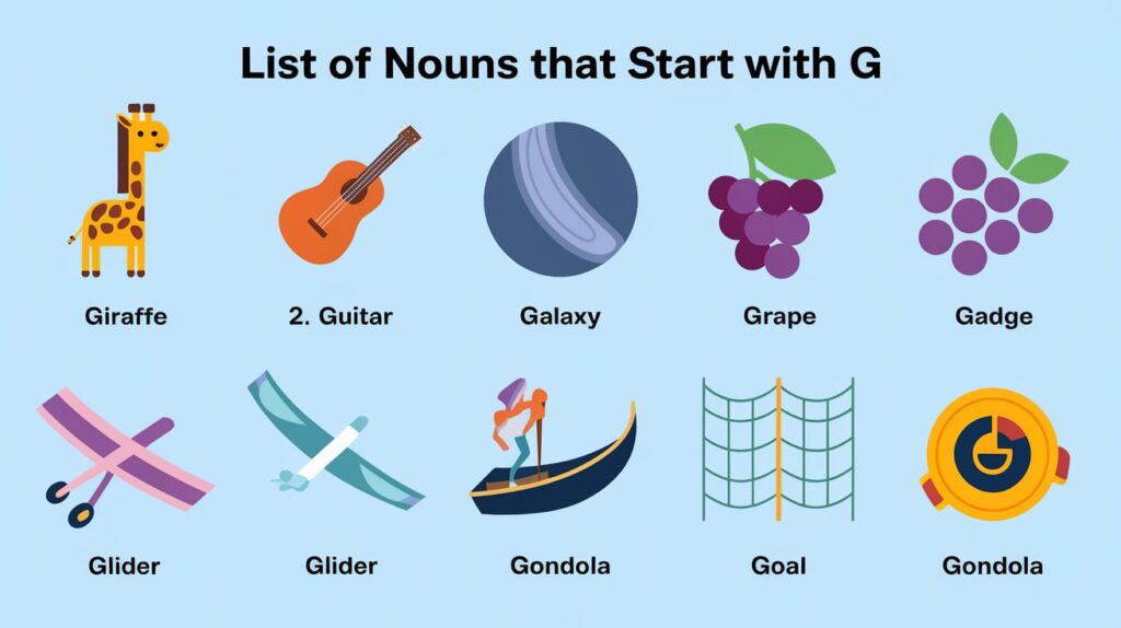 List of G Nouns You Should Know