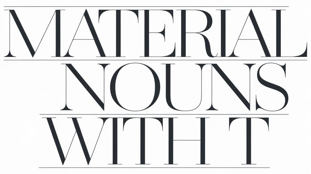 Material Nouns