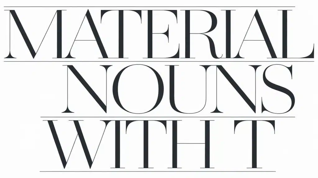 Material Nouns