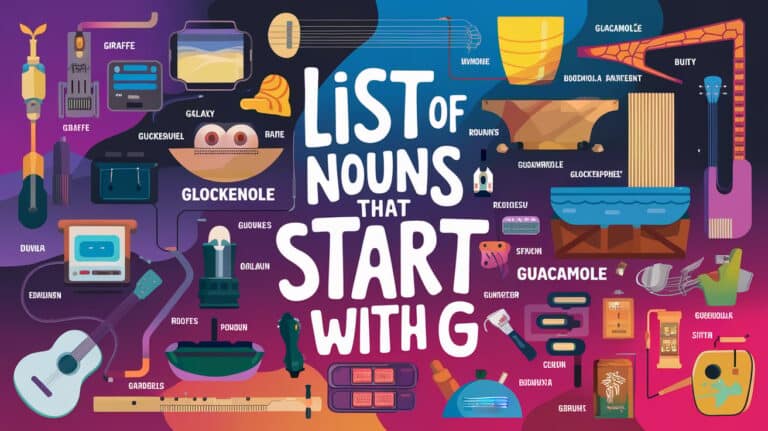 Nouns that Start with G for Genius Vocabulary