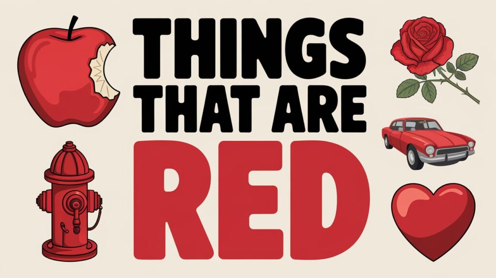 Red Things in Nature To Discover the Wonderful