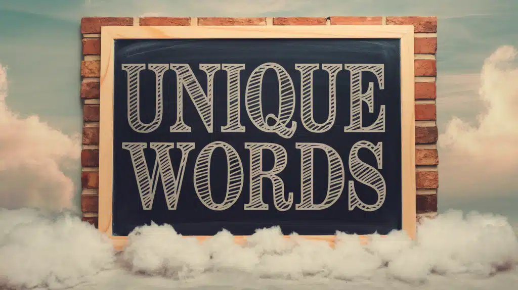 Unique and Rare V Words in Literature