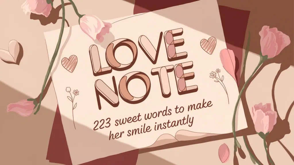 Sweet Words to Make Her Smile Instantly
