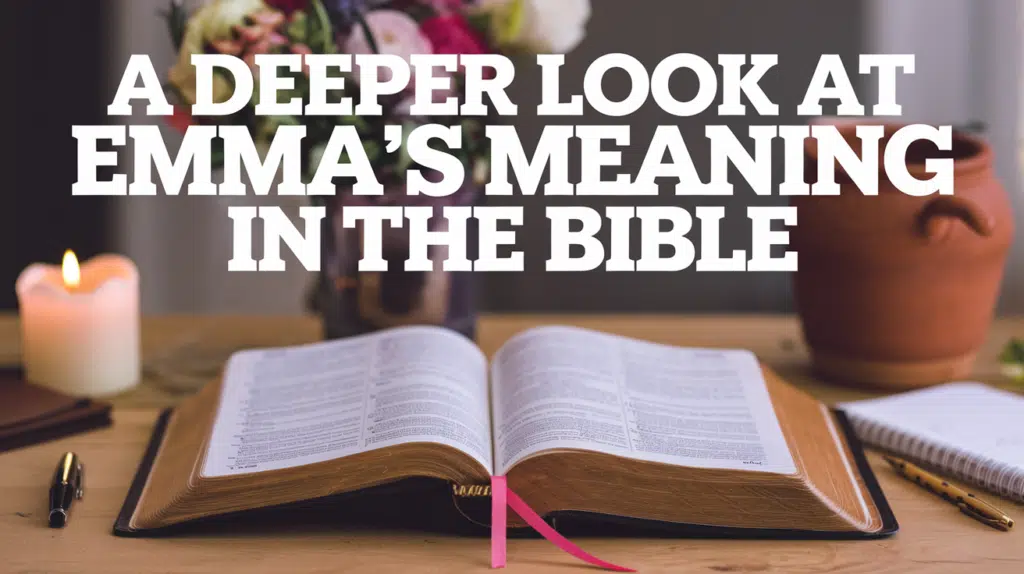 A Deeper Look at Emma's Meaning in The Bible