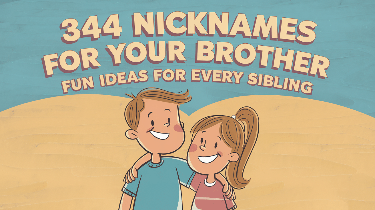 344 Nicknames for Your Brother: Fun Ideas for Every Sibling 344 Nicknames for Your Brother: Fun Ideas for Every Sibling