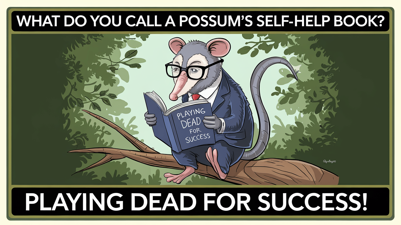 What_do_you_call_a_possums_self-help_book_Playing_Dead_for_Success