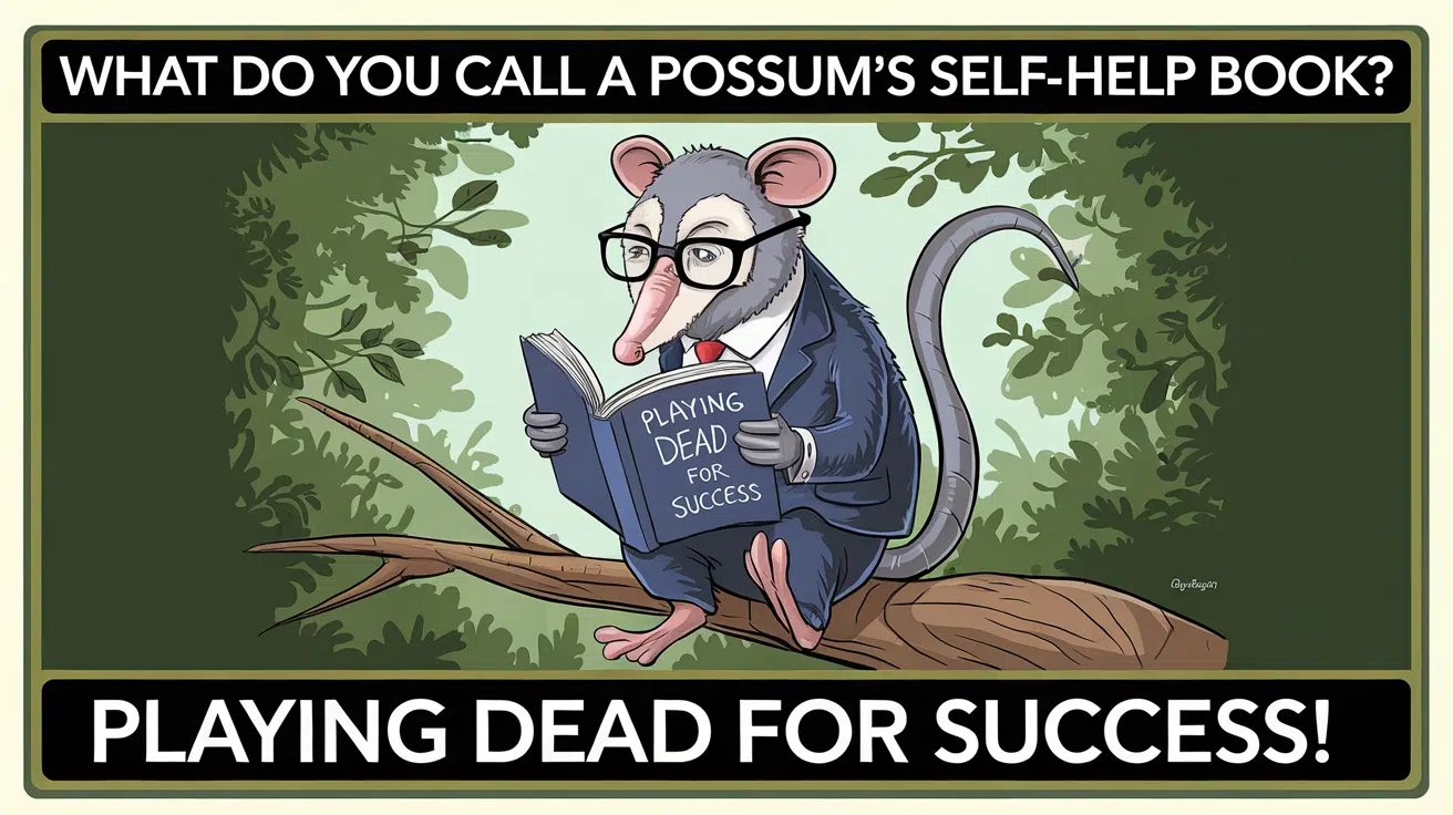 What_do_you_call_a_possums_self-help_book_Playing_Dead_for_Success