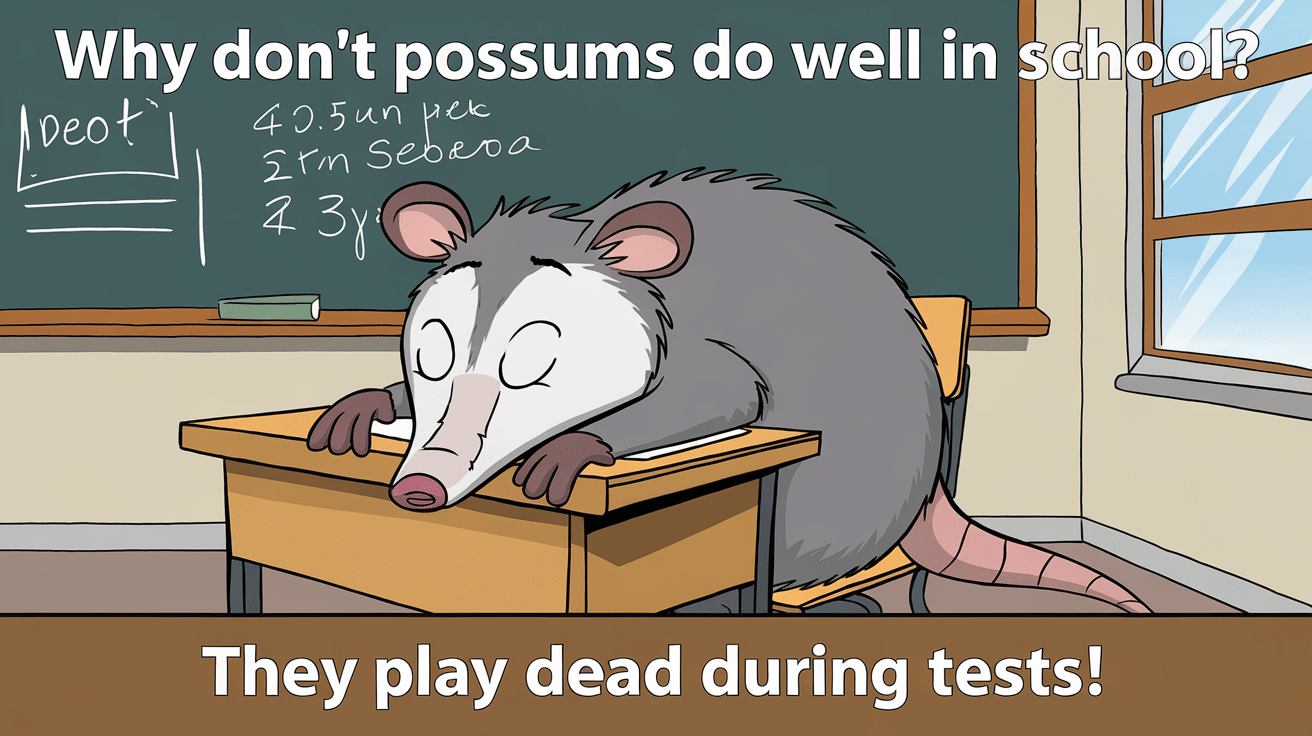 Why_dont_possums_do_well_in_school_They_play_dead_during_tests