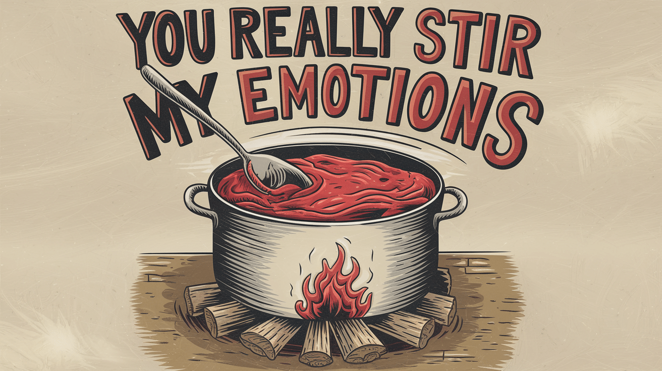 You really stir my emotions.