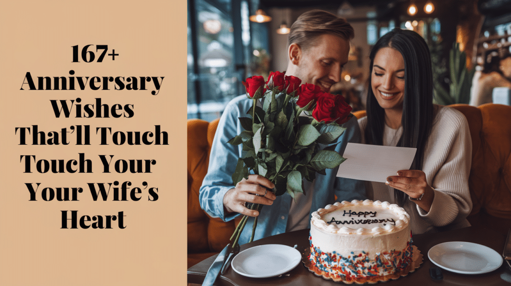167+ Anniversary Wishes That’ll Touch Your Wife’s Heart