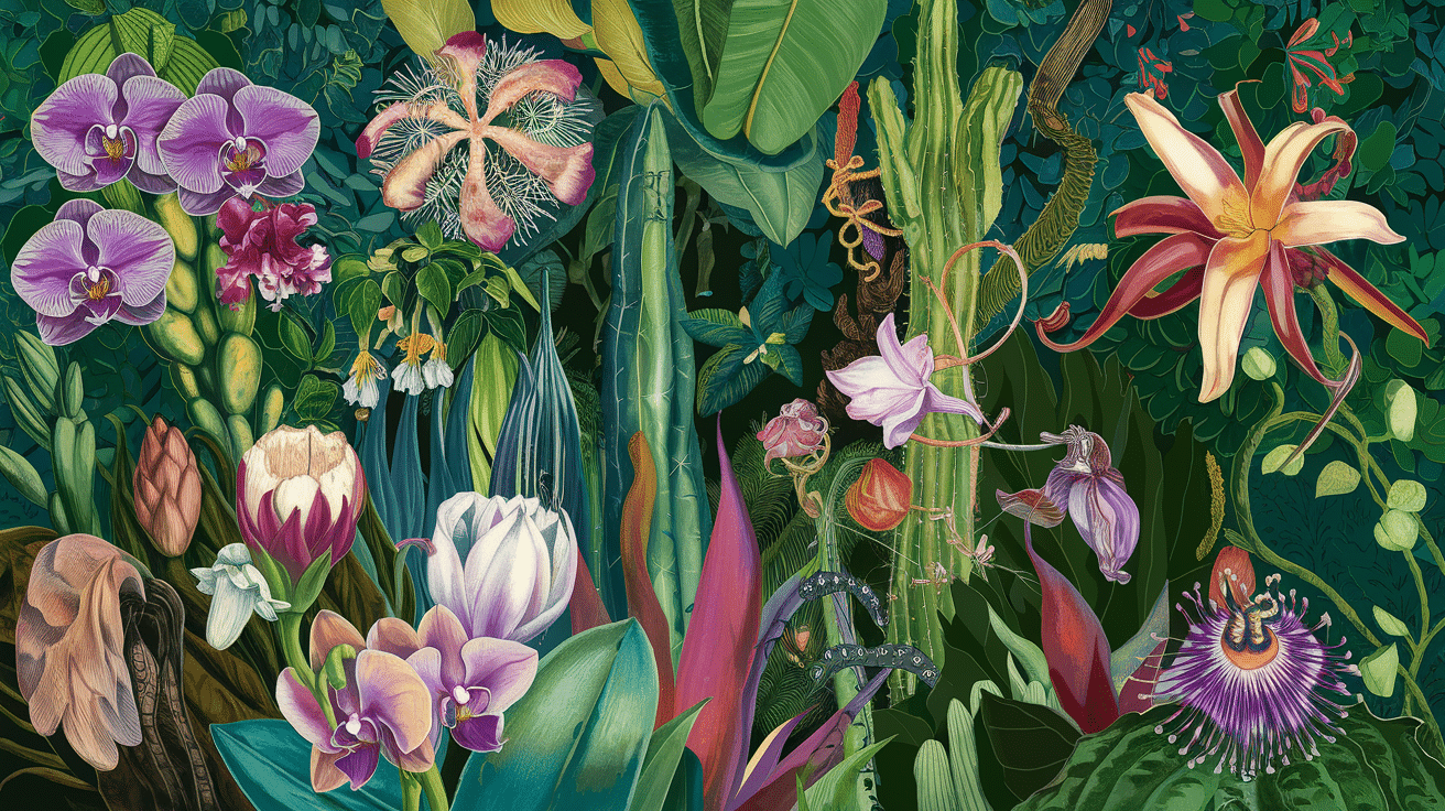 Exotic Rainforest Flowers and Their Secrets - Meredith Plays
