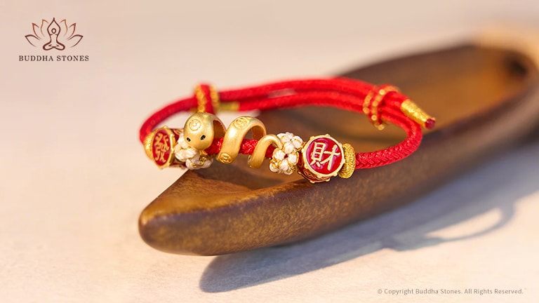 Red String Bracelet for Spiritual Balance Within the Year of The Snake