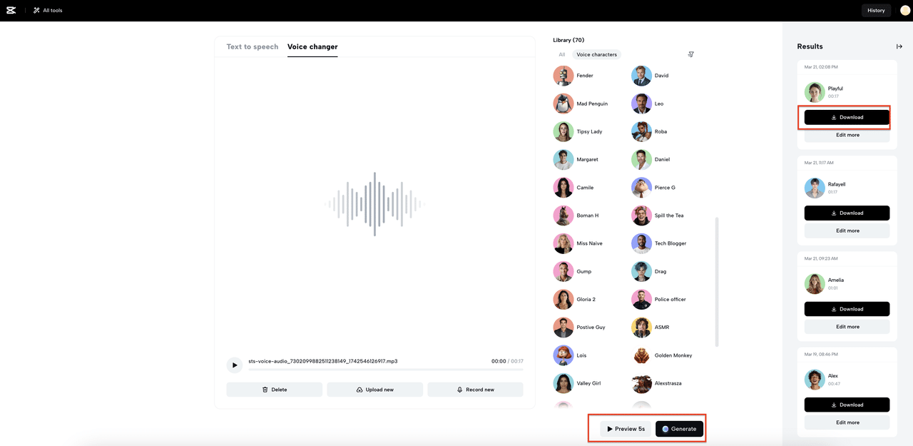 Refine and Export Your Audio