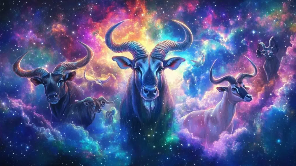 african animals with horns