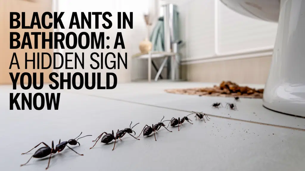 black ants in bathroom meaning