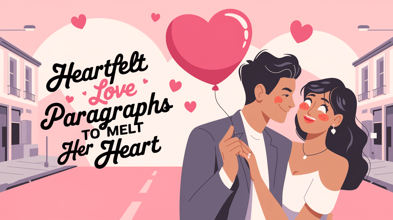 Heartfelt Love Paragraphs to Melt Her Heart Heartfelt Love Paragraphs to Melt Her Heart