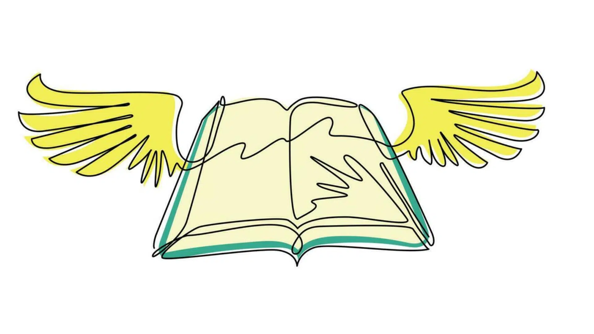 A_Flying_Book_with_Bird_Wings