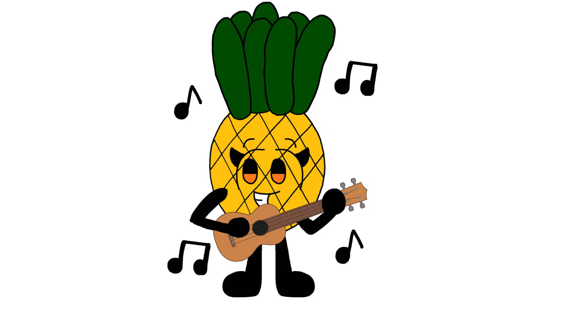 A_Pineapple_Playing_a_Ukulele