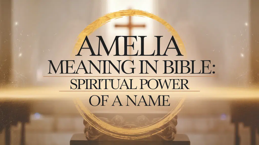 Amelia Meaning in Bible