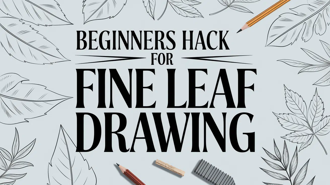 Beginners Hack for Fine Leaf Drawing