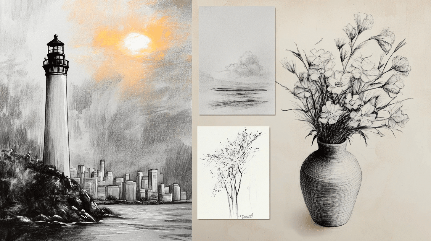Drawing Techniques: 6 Drawings Methods for Beginners Drawing Techniques: 6 Drawings Methods for Beginners
