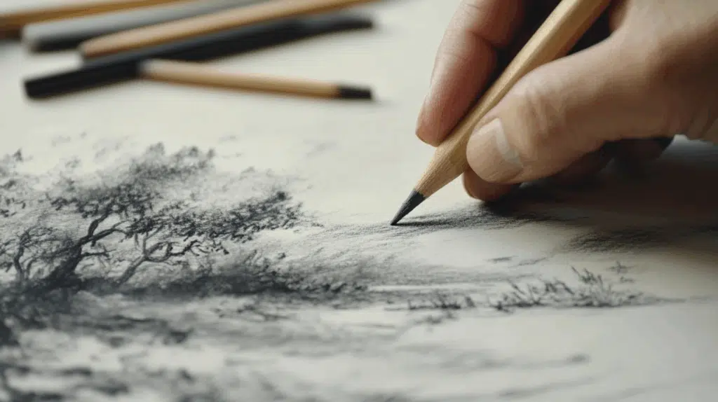 Easy Charcoal Pencil Drawing in Simple Steps