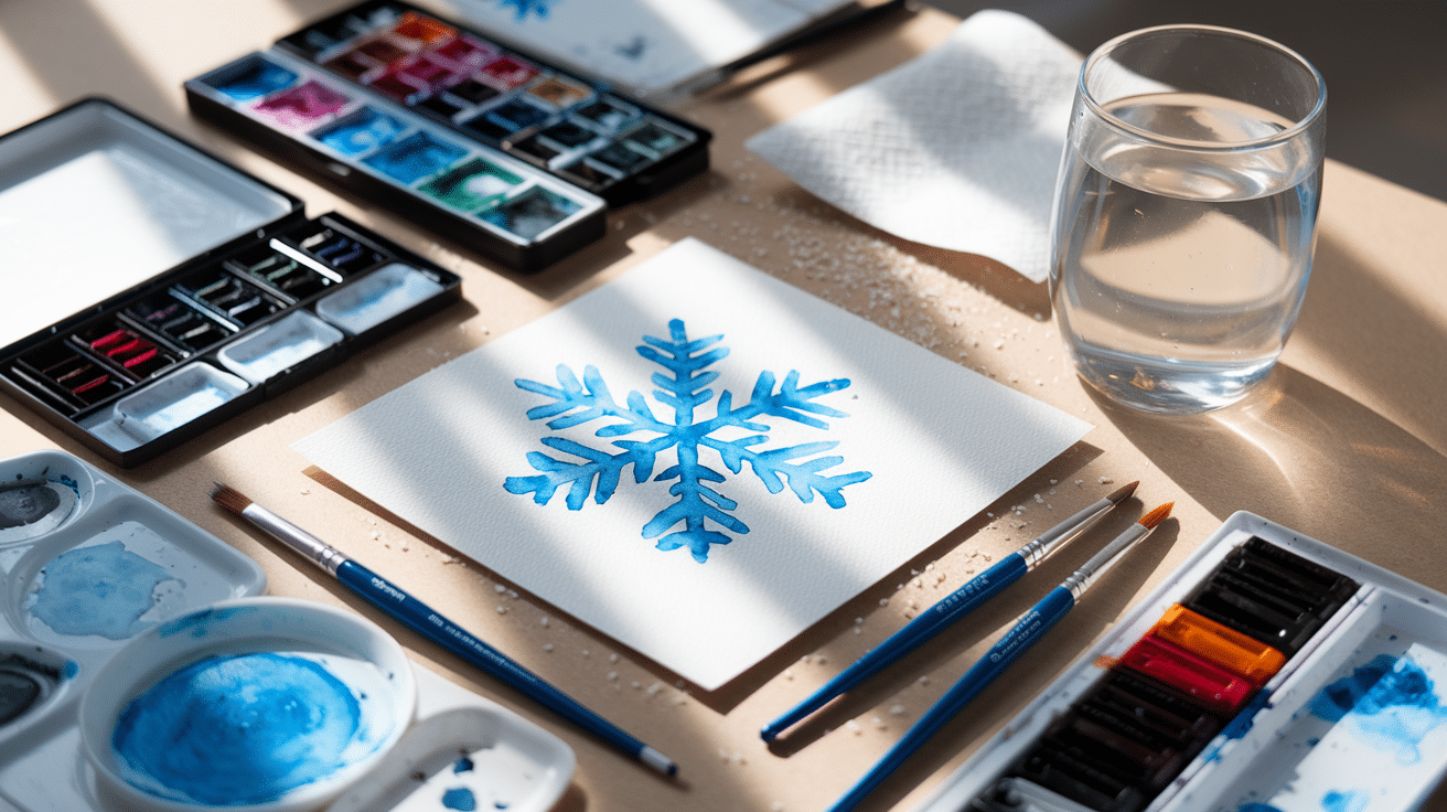 How to Create Stunning Watercolor Snowflake Art with Ease How to Create Stunning Watercolor Snowflake Art with Ease