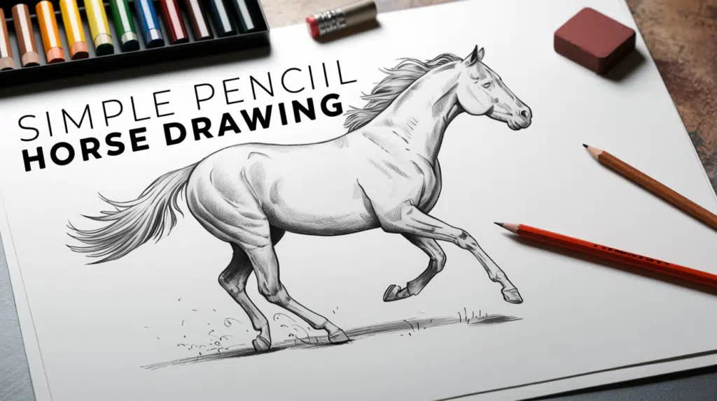 How to Draw Simple Pencil Horse Drawing: Master the Basics