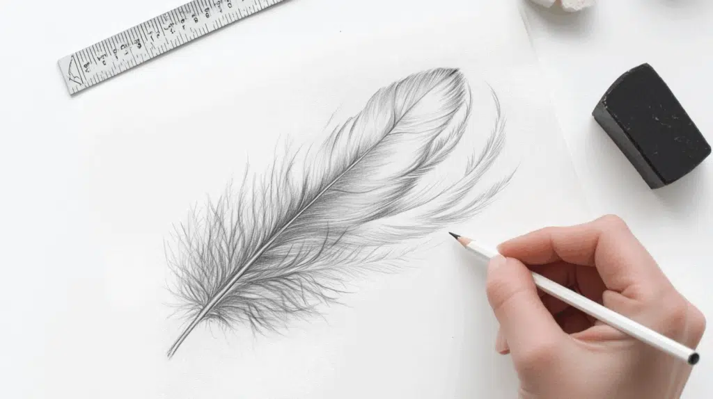 How to Draw a Feather
