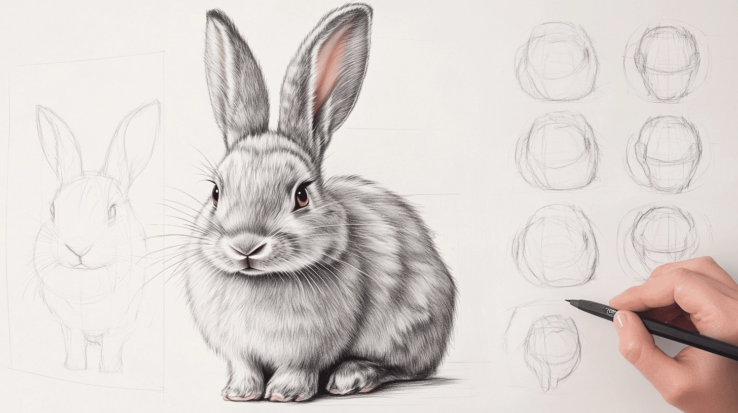 How to Draw a Rabbit that Looks Realistic - Meredith Plays