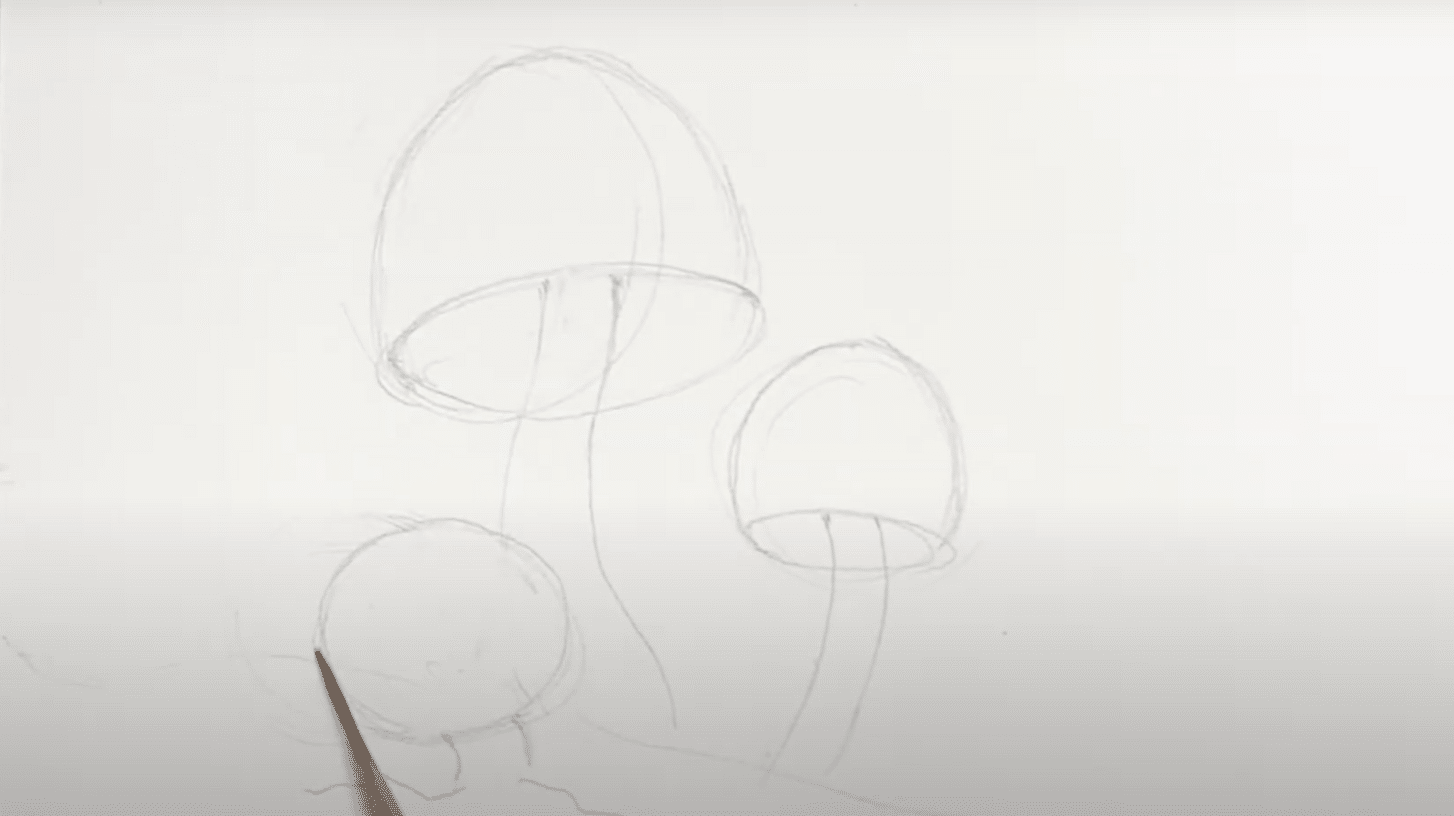 Sketching_the_Basic_Mushroom_Shape
