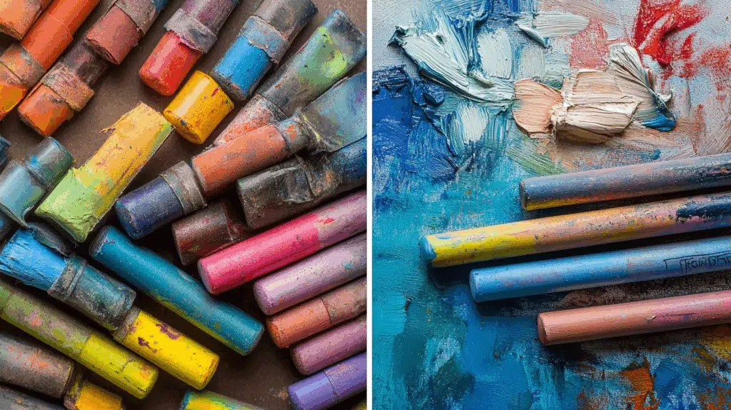 Soft Pastels vs Oil Pastels