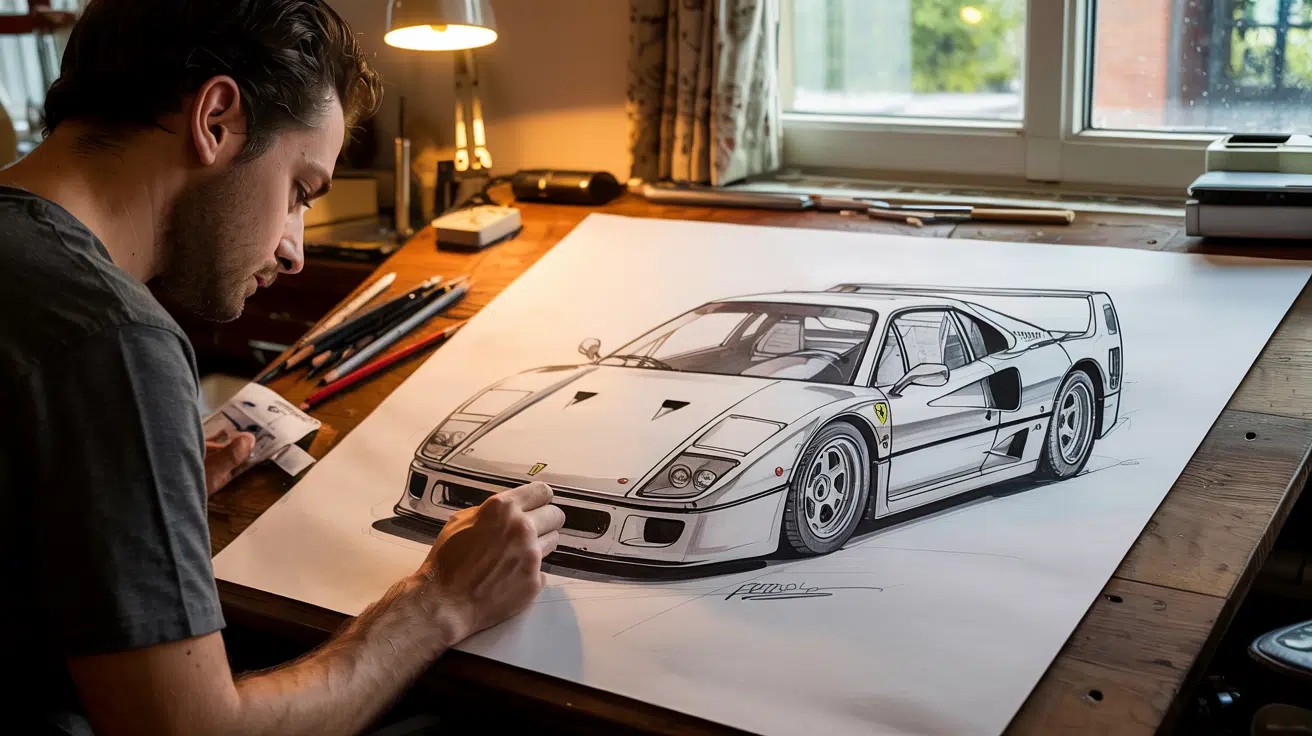 Tips_for_an_Easy_Ferrari_F40_Drawing