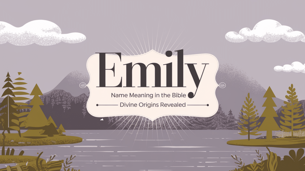 emily name meaning bible