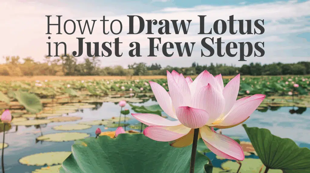 how to draw lotus