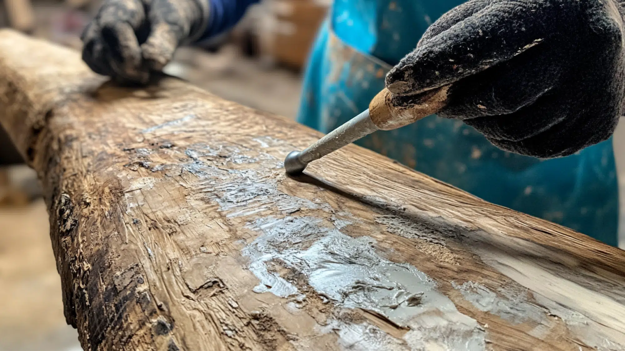 Blend the Miters and Fill Imperfections