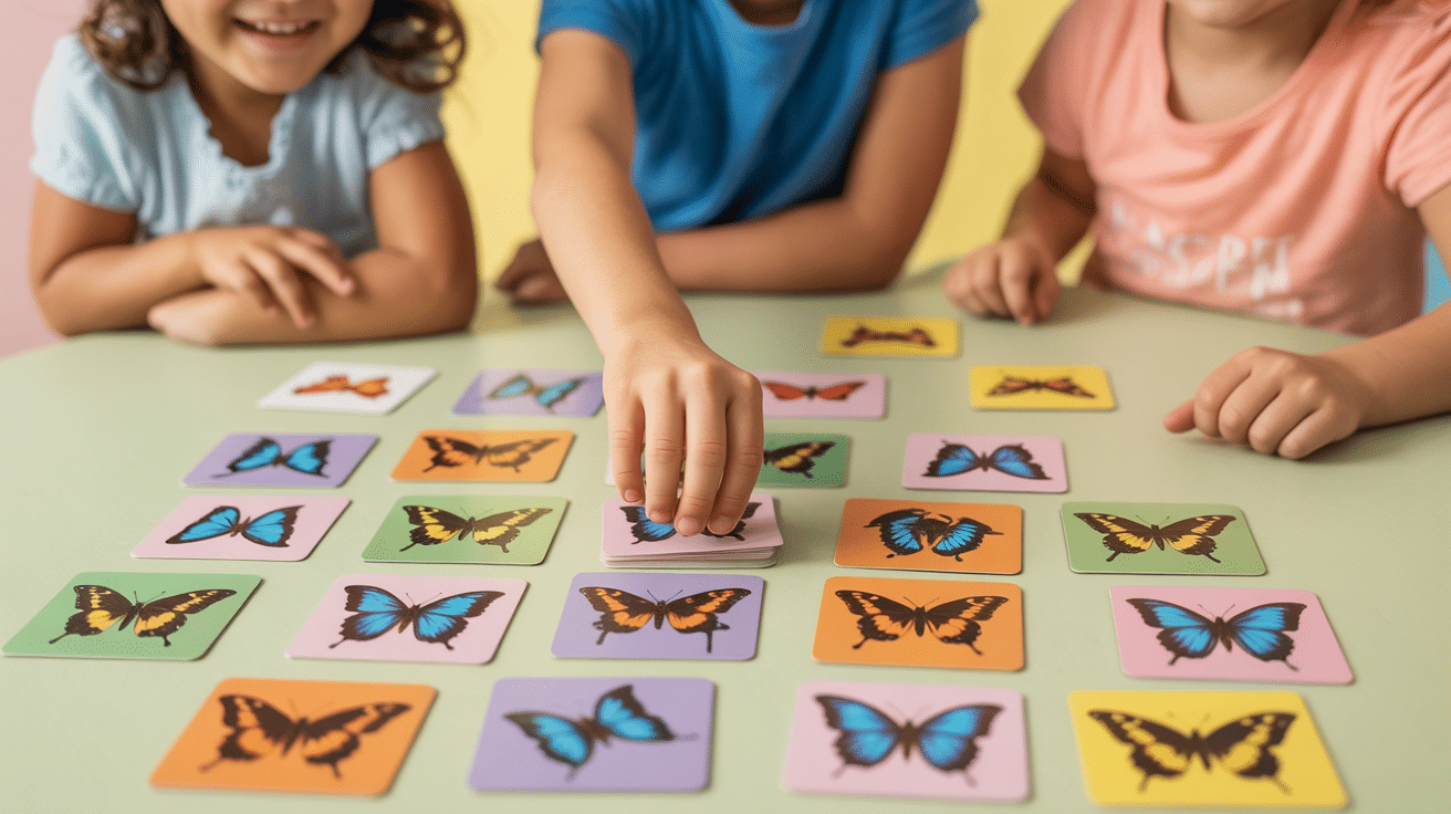 Butterfly Matching Card Game