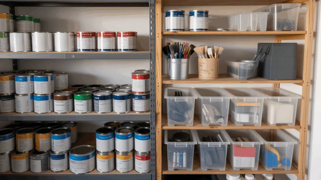 Efficient Paint Can Storage Solutions to Maximize Space