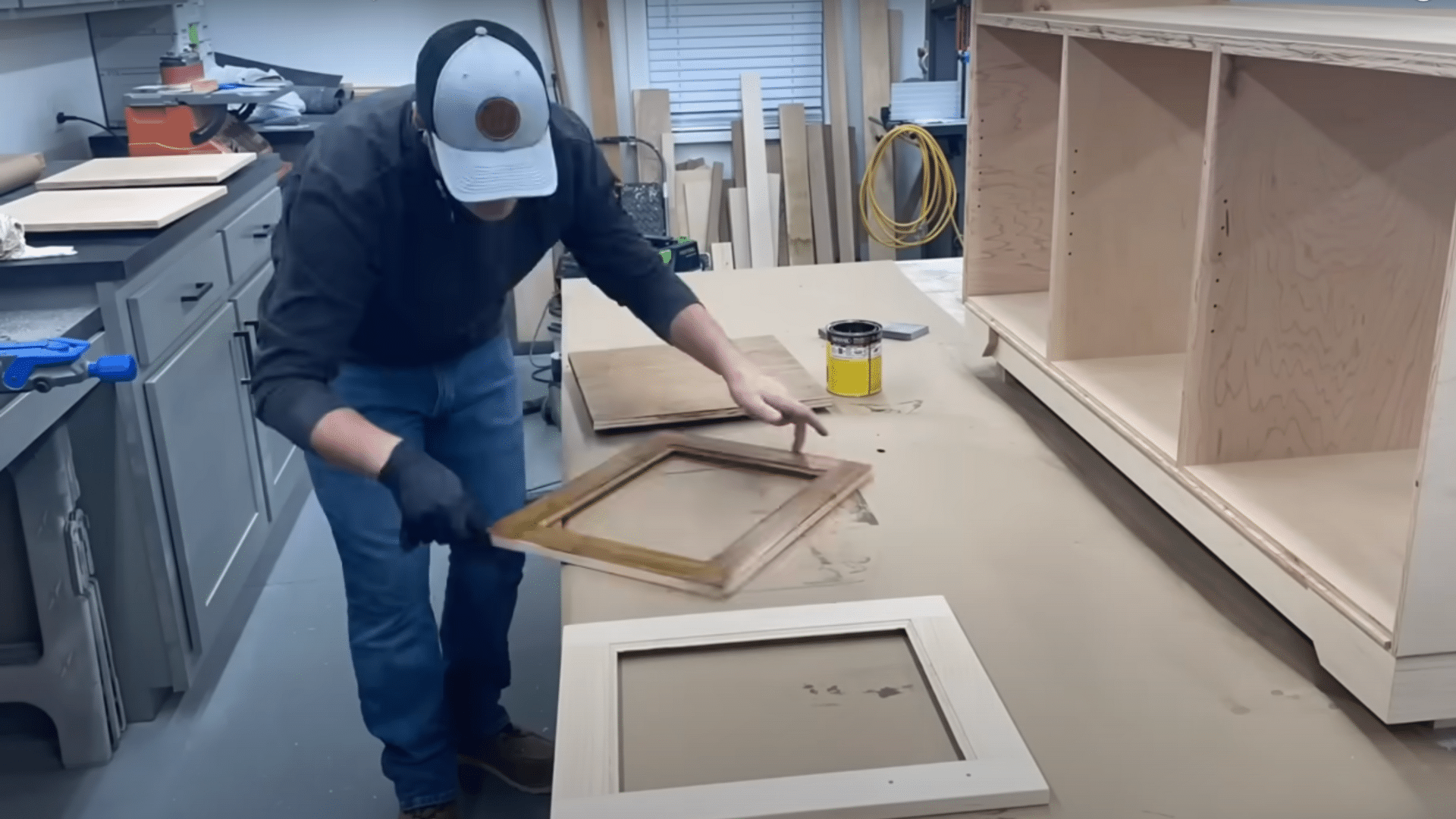 Install Shelves, Doors, and Back Panel
