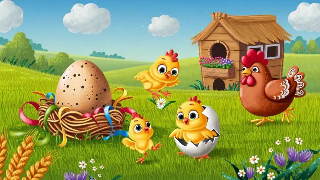 Life Cycle of a Chicken for Kids to Learn