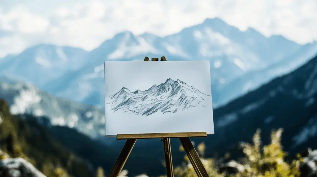 Master Mountain Range Drawing Easy in Simple Steps