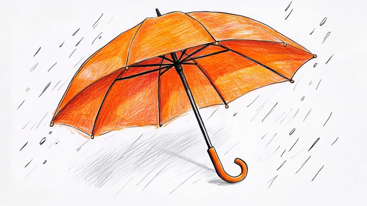 Orange Umbrella
