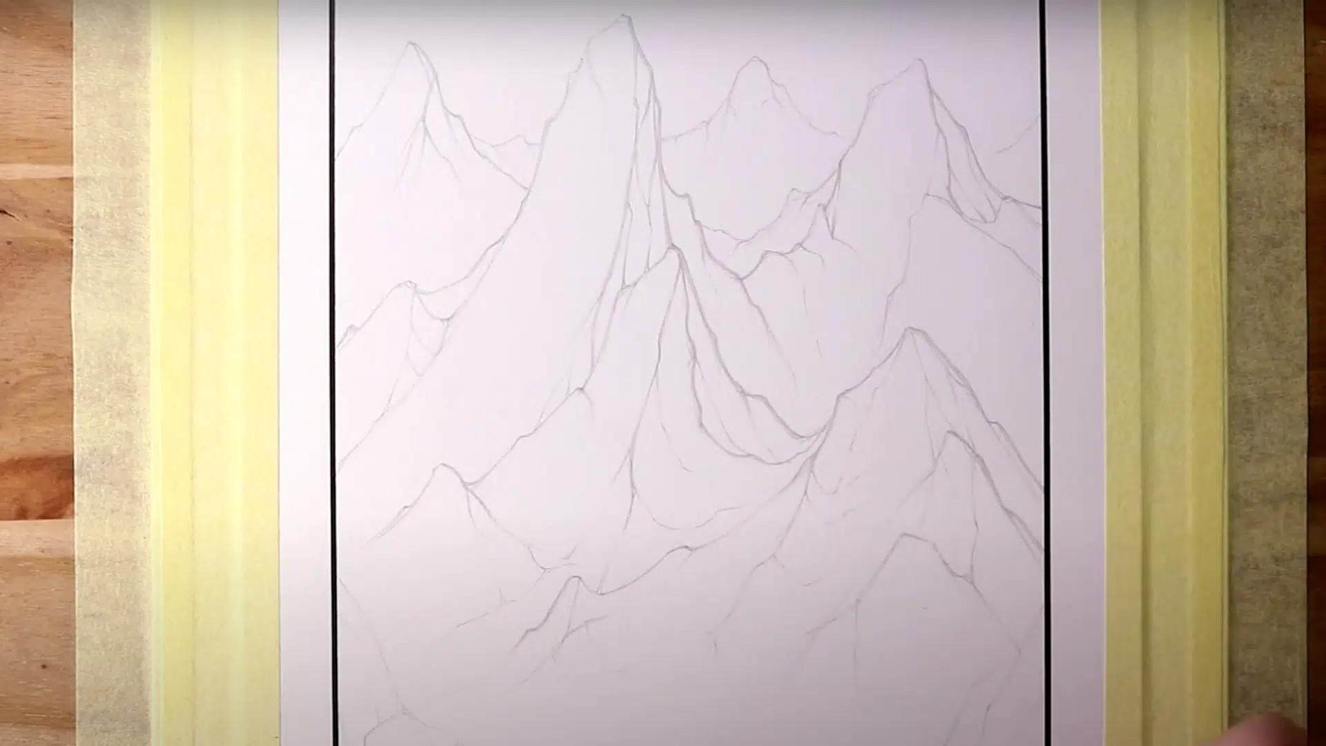 Refine the Shapes of Mountains in the Foreground
